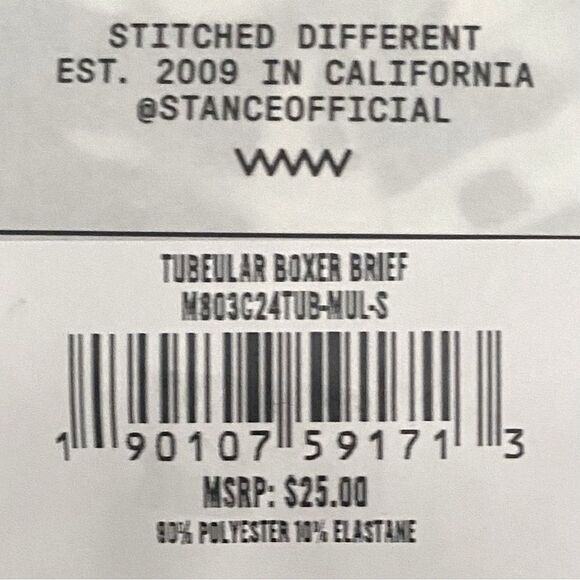 New Stance Boxer Brief Shorts Green/Blue Surf Tubeular S (30"-32") Poly Blend - Picture 7 of 11